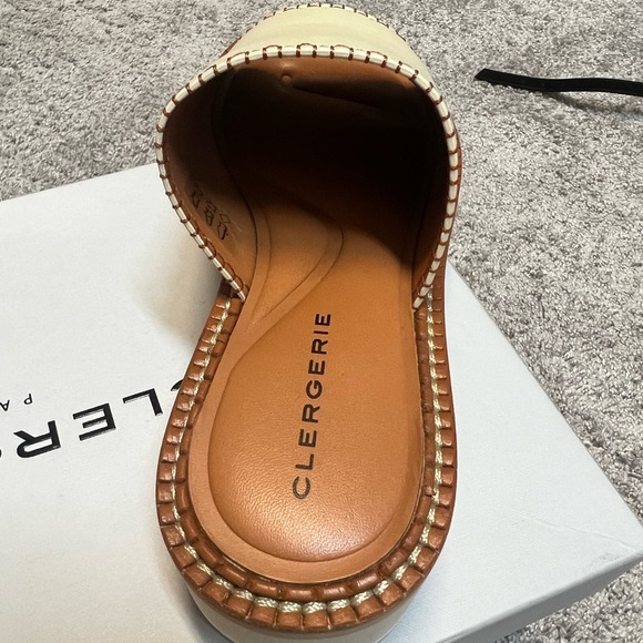 CLERGERIE PARIS Fastsp Womens Faux Leather Platform Slide Sandals-Size 6(36.5) - Picture 10 of 15